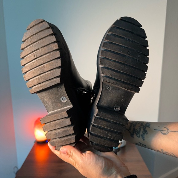 Black Ankle Boots with Zipper - Picture 4 of 6